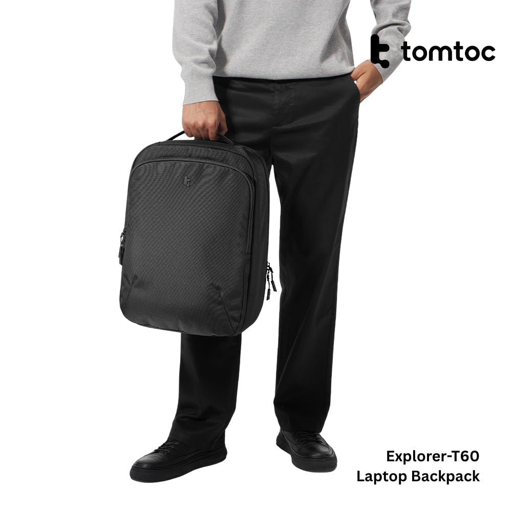 Tomtoc - Explorer-T60 Laptop Backpack ( 16 Inch / 22.5L ) - Black