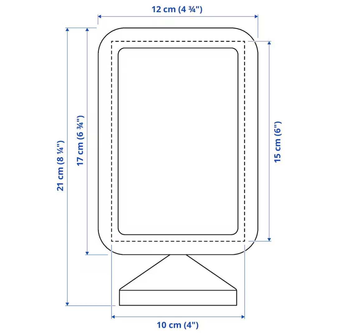 FIKONTRÄD Frame, white, 10x15 cm