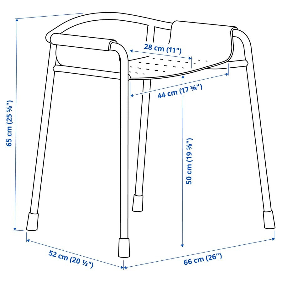New BÄSINGEN Shower chair, anthracite