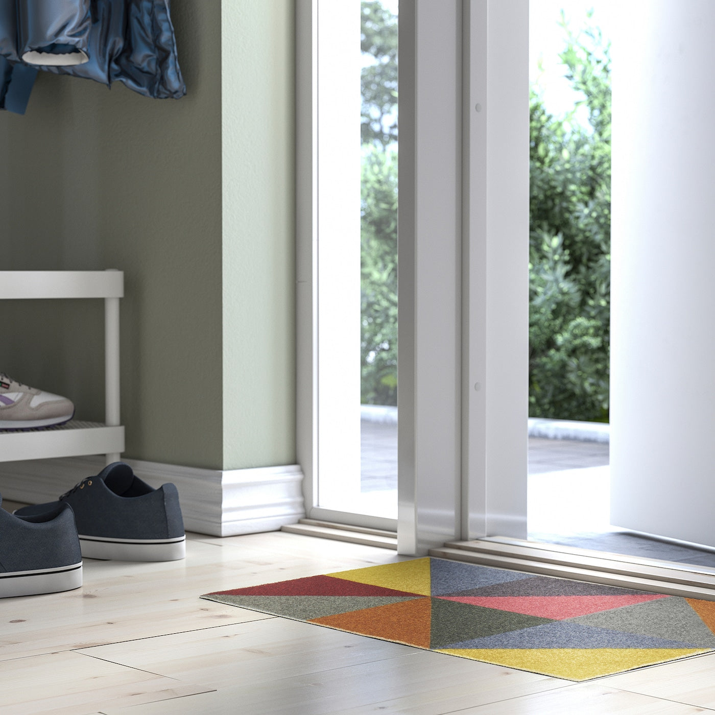 CYKELBANA Door mat, multicolour, 40x60 cm