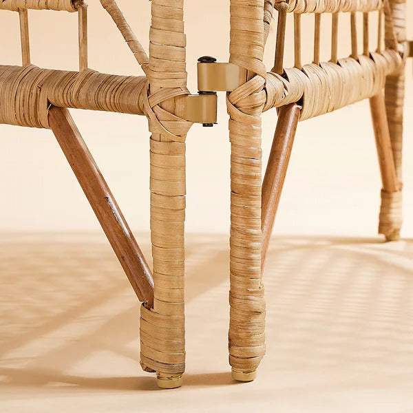 TOLKNING Room divider, handmade rattan, 150x170 cm