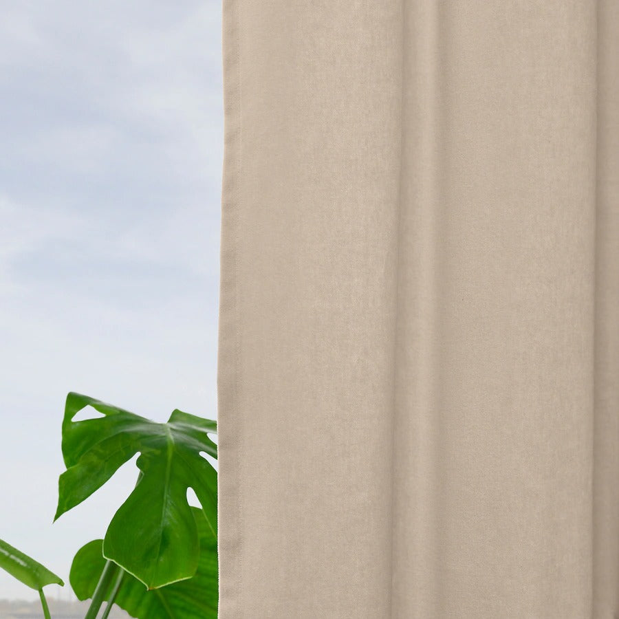 SANELA Curtains, 1 pair, light beige, 140x250 cm