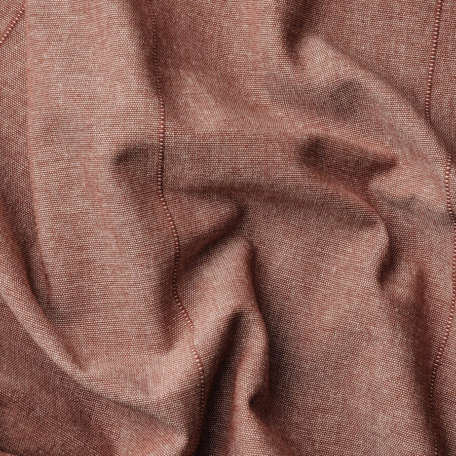 LENDA Curtains with tie-backs, 1 pair, brown-red, 140x250 cm