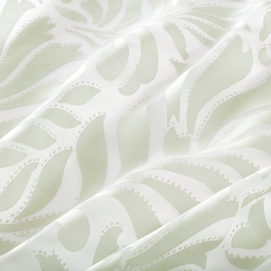 SKÄREFLY Sheer curtains, 1 pair, green, 145x250 cm