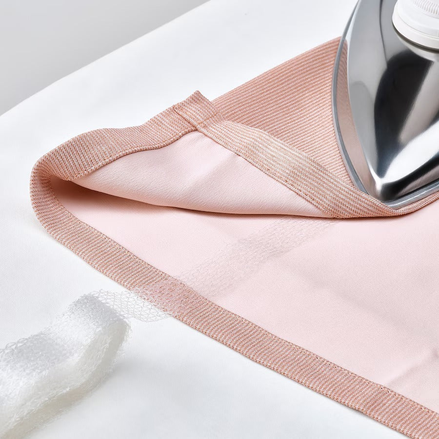 VILBORG Room darkening curtains, 1 pair, pink, 145x250 cm