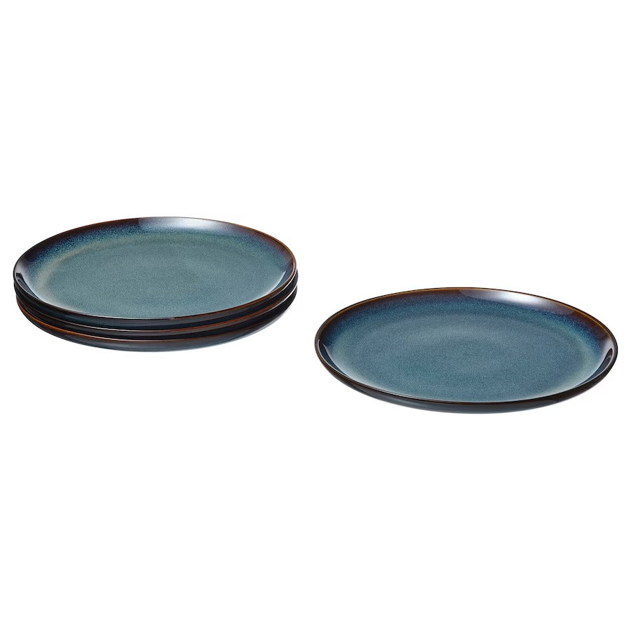GLADELIG Plate, blue, 25 cm