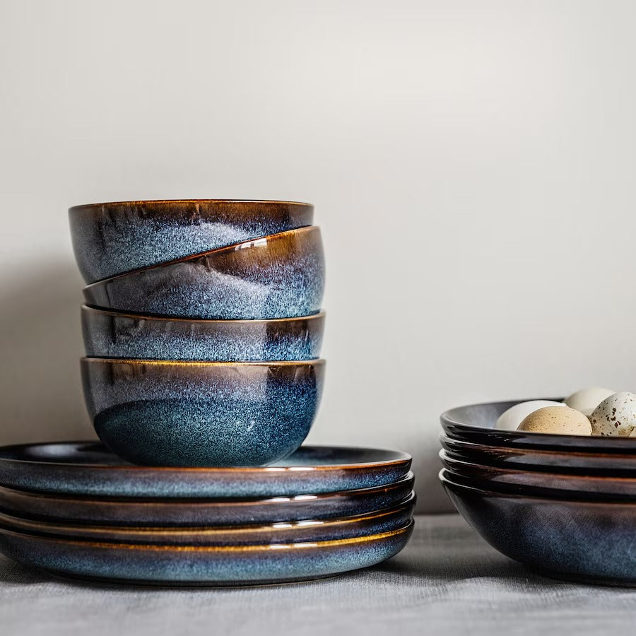 GLADELIG Plate, blue, 25 cm