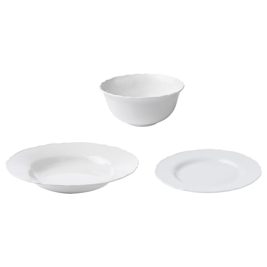 UPPLAGA 18-piece service, white