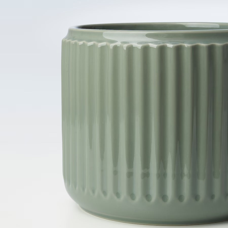 STILREN Plant pot, dark turquoise, 15 cm