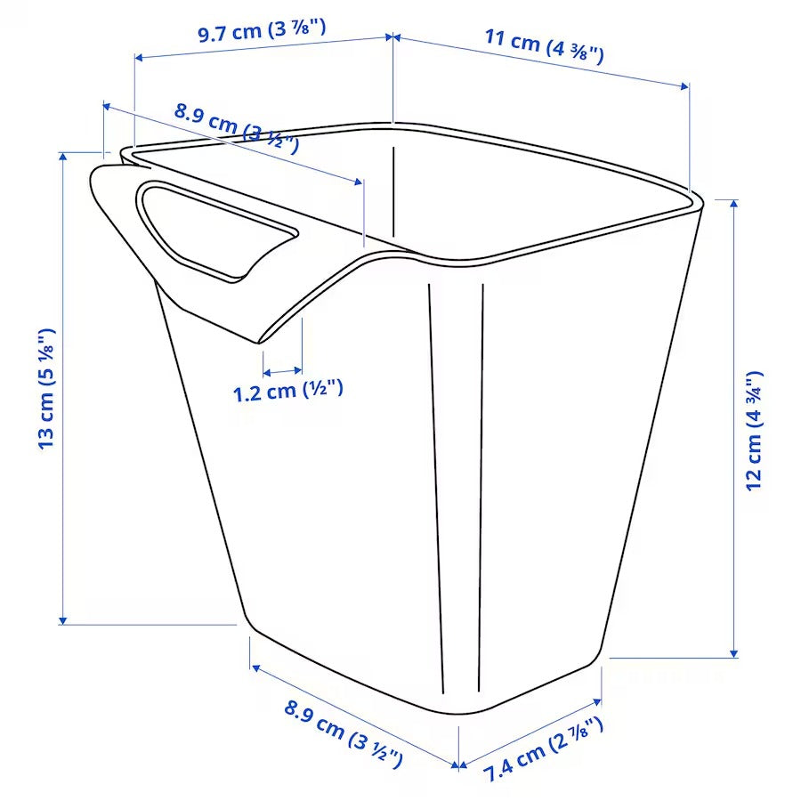 SUNNERSTA Container, white, 12x11 cm