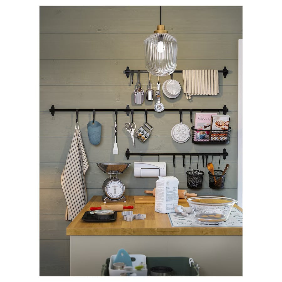 HULTARP Kitchen roll holder, black