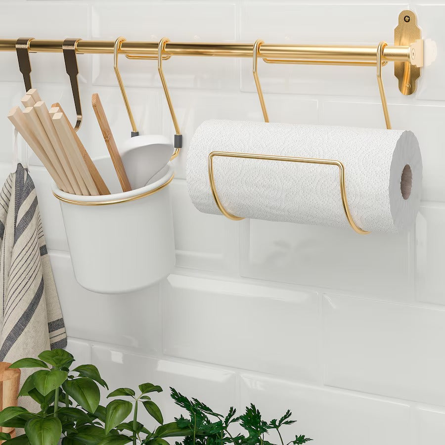 HULTARP Rail, polished/brass-colour, 60 cm