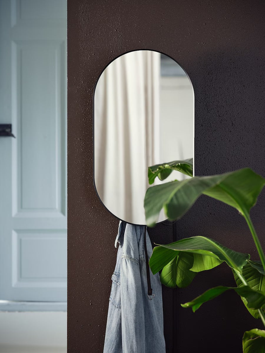 LINDBYN Mirror with storage, 40x70 cm