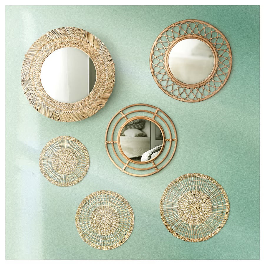 VRIGSTAD Mirror, sedge, 63 cm