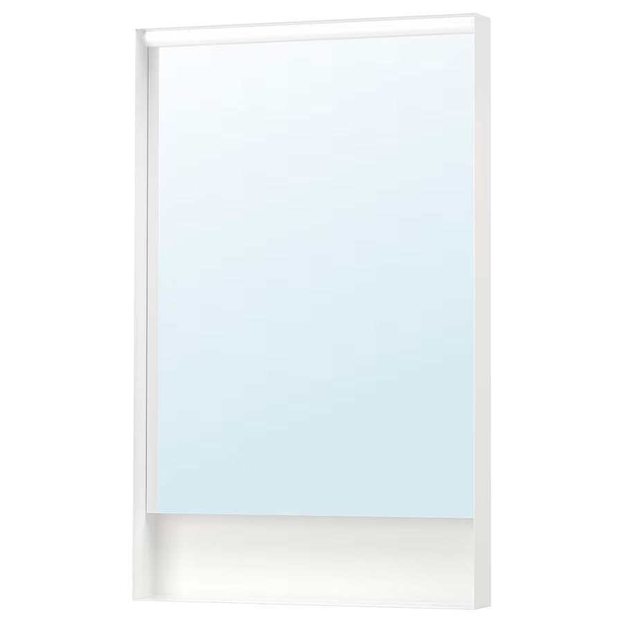 FAXÄLVEN Mirror with built-in lighting, 60x95 cm