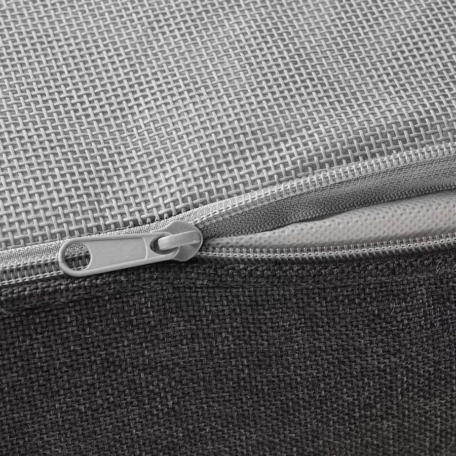 JÄRPÖN/DUVHOLMEN Seat cushion, outdoor, anthracite, 62x62 cm