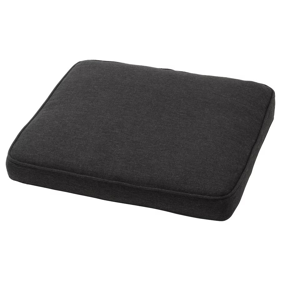 JÄRPÖN/DUVHOLMEN Chair cushion, outdoor, anthracite, 50x50 cm