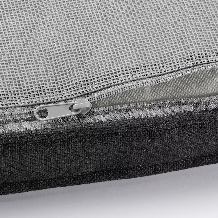 JÄRPÖN/DUVHOLMEN Chair cushion, outdoor, anthracite, 50x50 cm