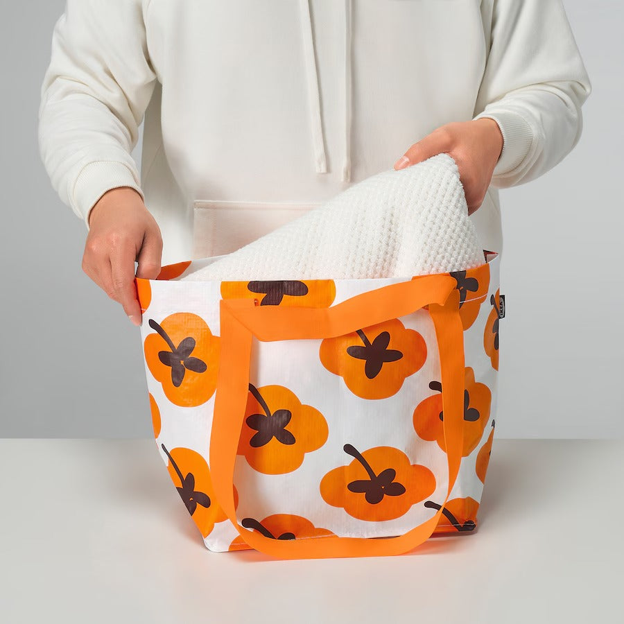 FÖSSTA Bag, persimmon/orange, 27x27 cm