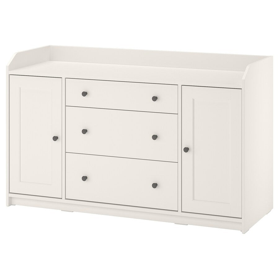HAUGA Sideboard, white, 140x84 cm