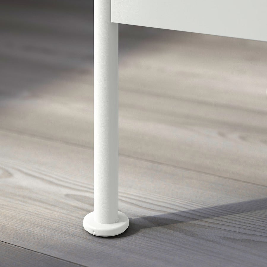 GRÅFJÄLLET Bedside table, white, 45x36x59 cm