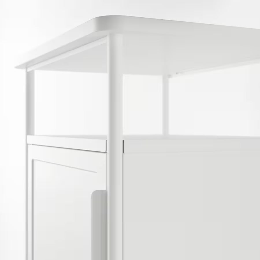 GRÅFJÄLLET Bedside table, white, 45x36x59 cm