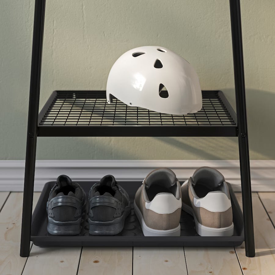 ÄLGANÄS Clothes rack with shoe storage, 46x39x166 cm