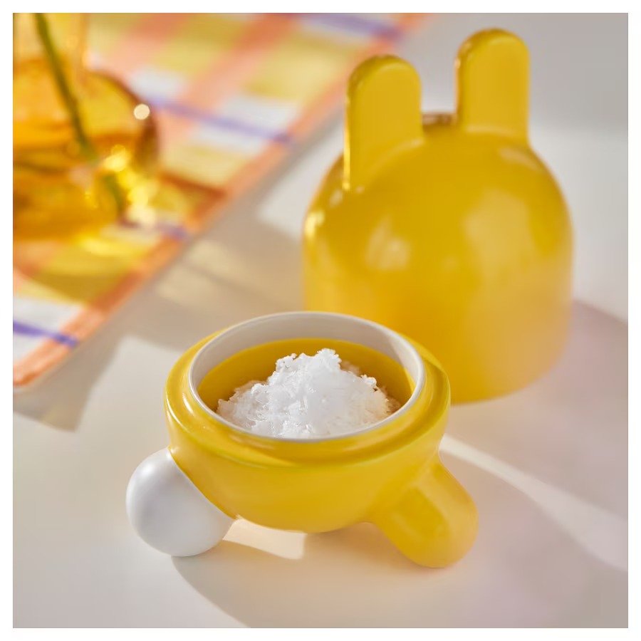 TJÄRLEK Egg cup, yellow