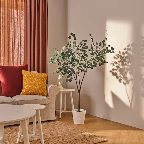 New FEJKA Artificial potted plant, in/outdoor eucalyptus, 19 cm