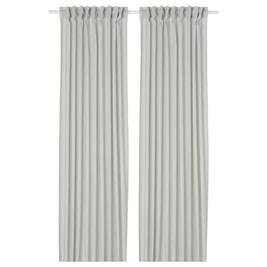 SILVERLÖNN Sheer curtains, 1 pair, white, 145x250 cm