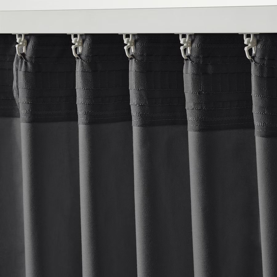 SANELA Curtains, 1 pair, light beige, 140x250 cm