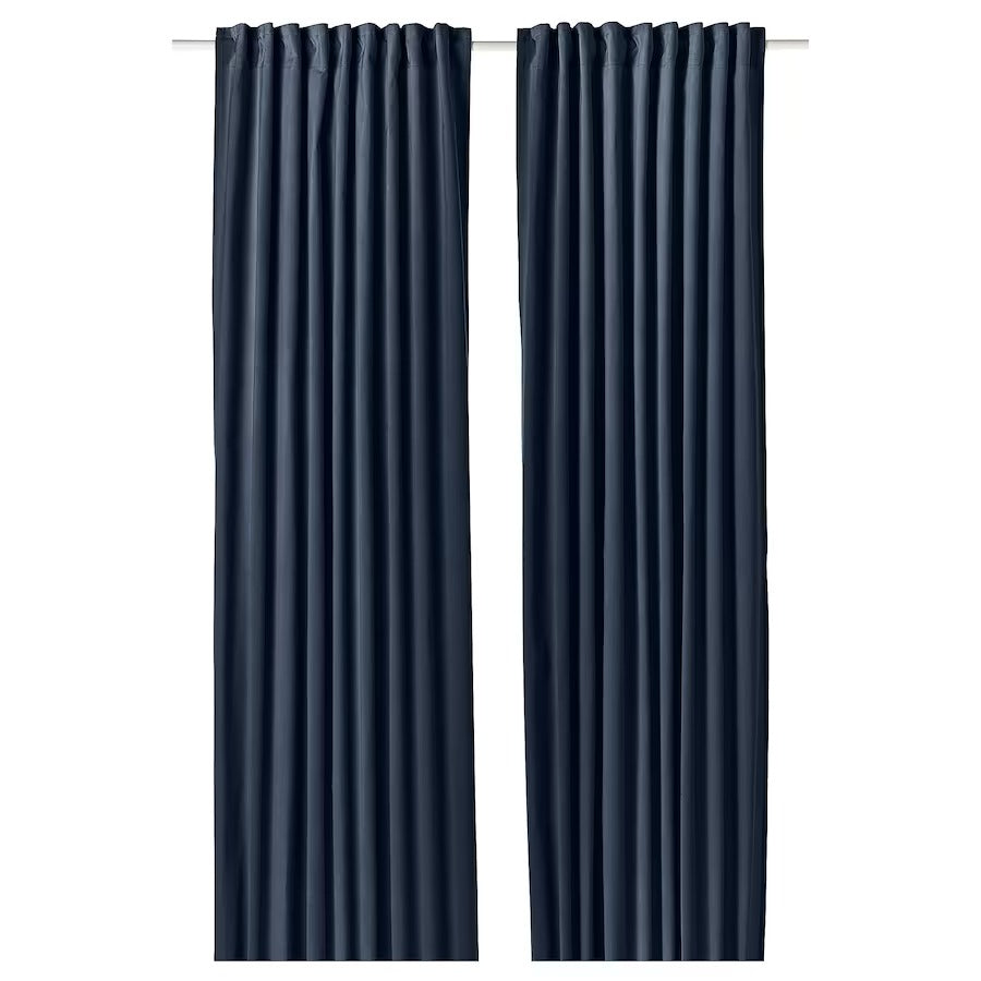 SANELA Curtains, 1 pair, light beige, 140x250 cm