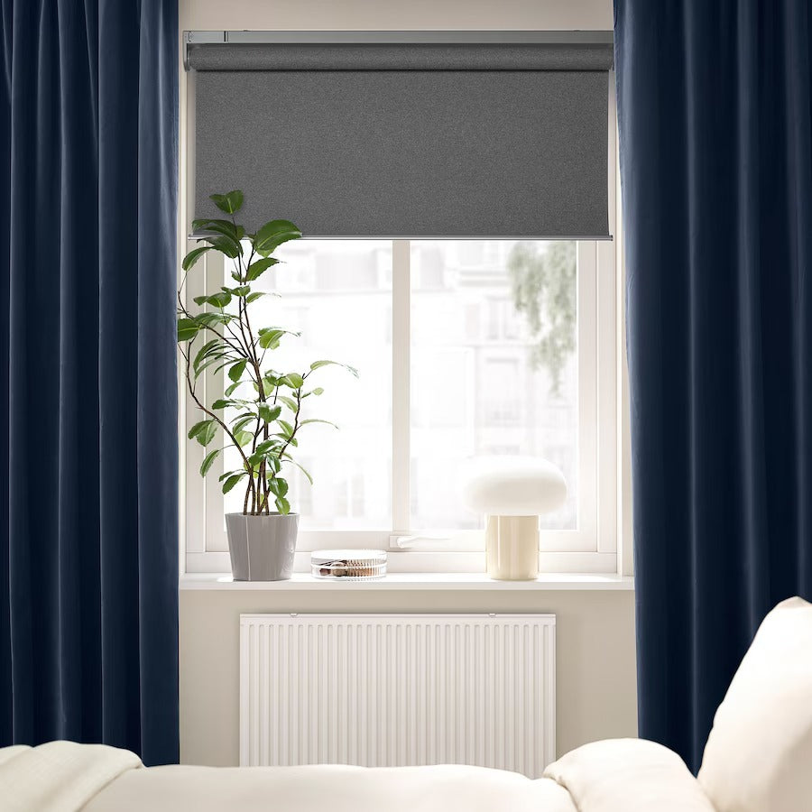 SANELA Curtains, 1 pair, light beige, 140x250 cm