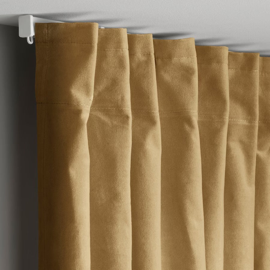 SANELA Curtains, 1 pair, light beige, 140x250 cm