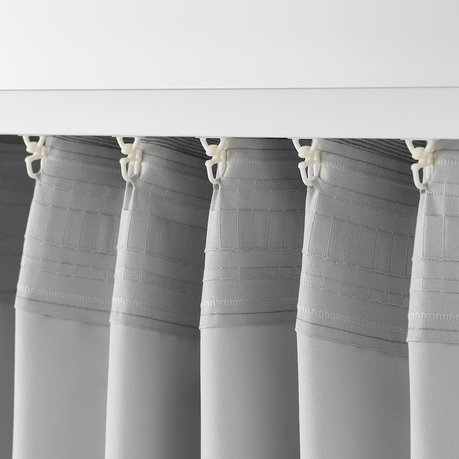 VILBORG Room darkening curtains, 1 pair, pink, 145x250 cm