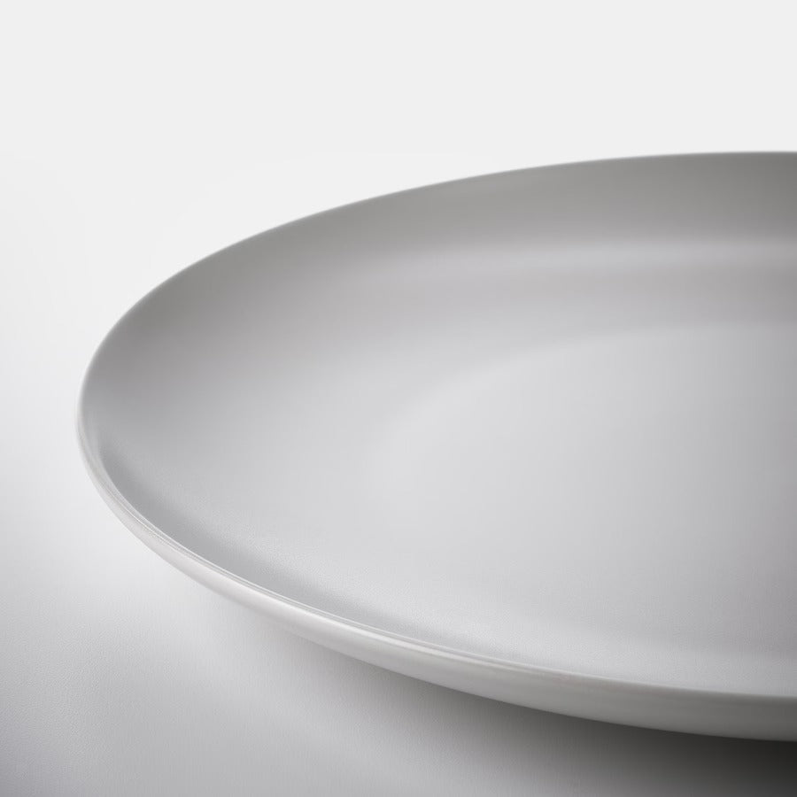 FÄRGKLAR Plate, glossy beige, 26 cm