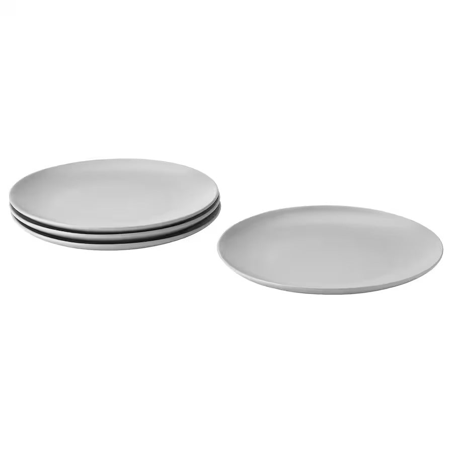 FÄRGKLAR Plate, glossy beige, 26 cm