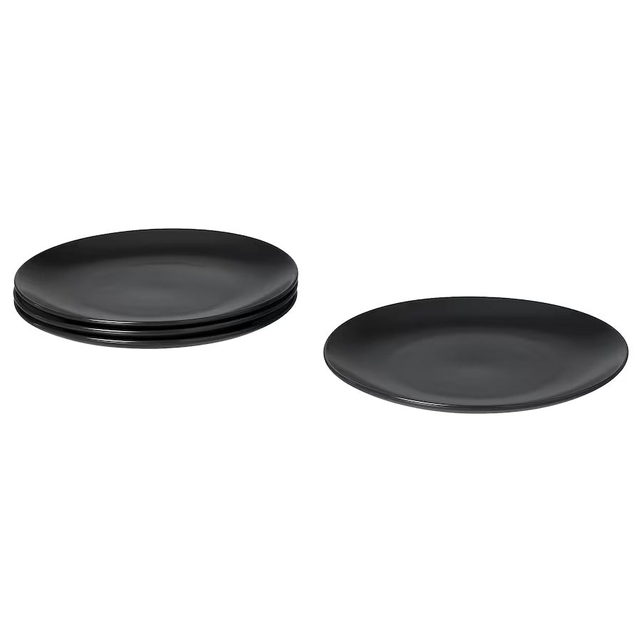 FÄRGKLAR Plate, glossy beige, 26 cm