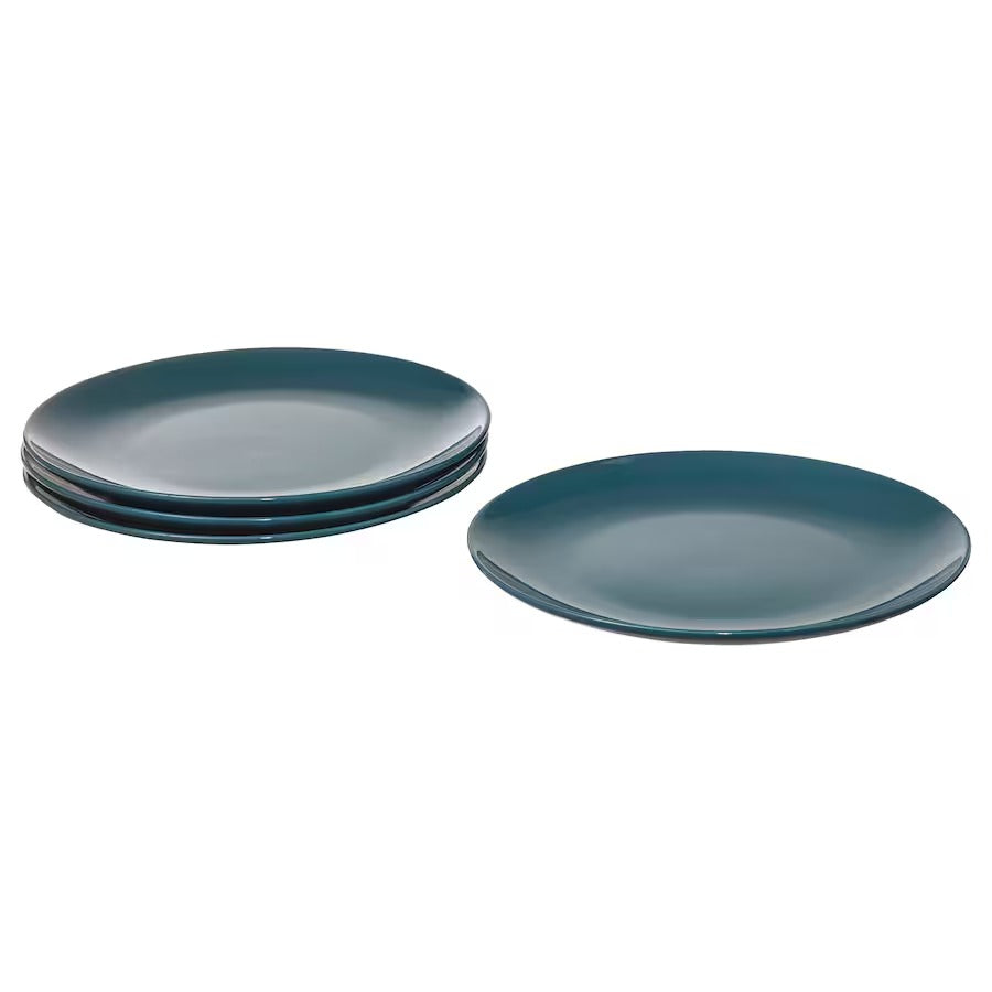 FÄRGKLAR Plate, glossy beige, 26 cm