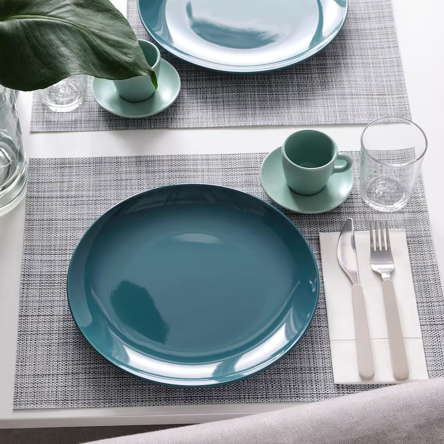 FÄRGKLAR Plate, glossy beige, 26 cm