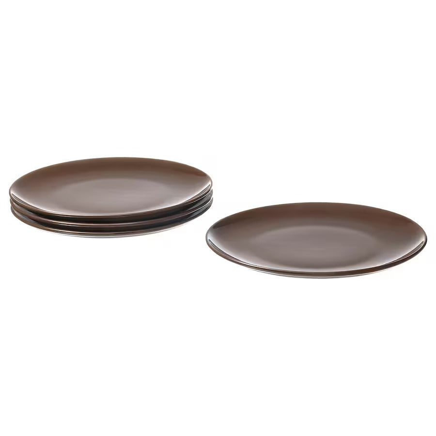 FÄRGKLAR Plate, glossy beige, 26 cm