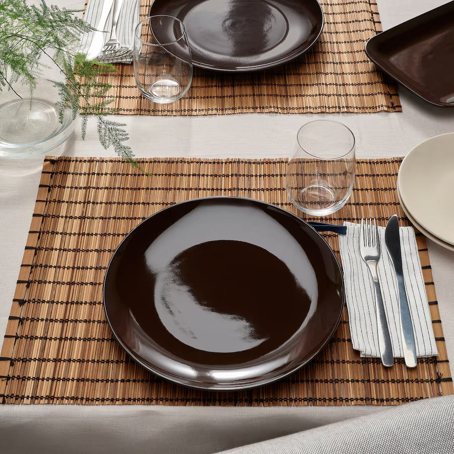 FÄRGKLAR Plate, glossy beige, 26 cm