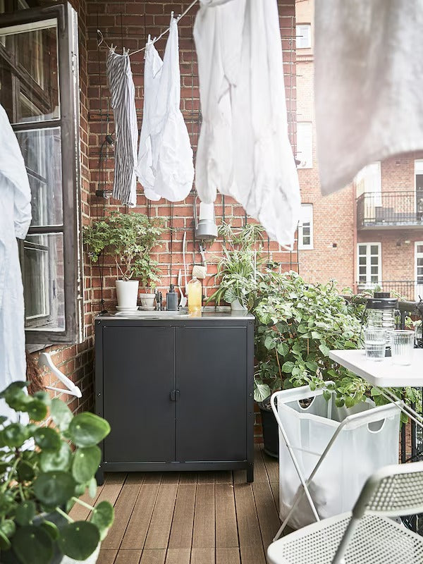 GRILLSKÄR Kitchen sink unit/cabinet, outdoor, stainless steel, 86x61 cm