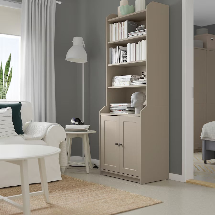 HAUGA High cabinet with 2 doors, white, 70x199 cm
