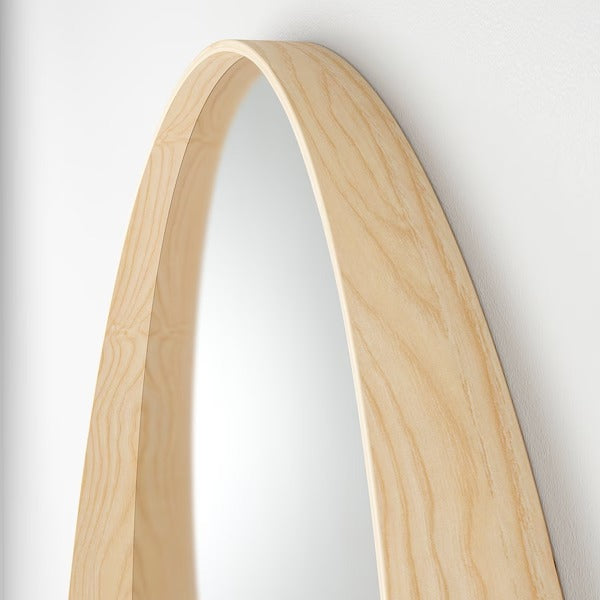 STOCKHOLM Mirror, walnut veneer, 80 cm