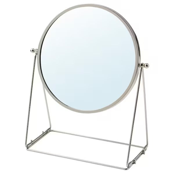 LASSBYN Table mirror, gold-colour, 17 cm