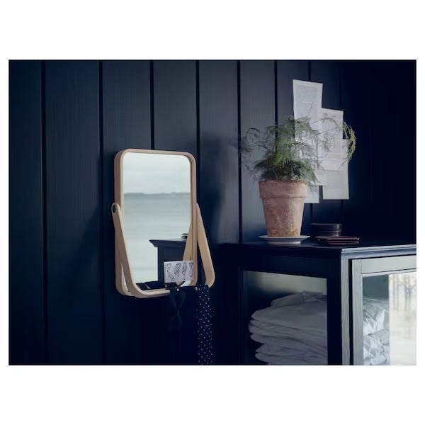 IKORNNES Table mirror, ash, 27x40 cm
