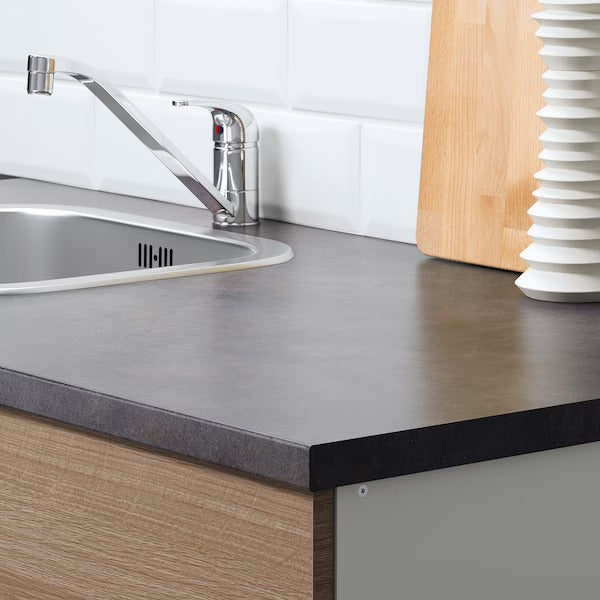 KNOXHULT Kitchen, wood effect grey, 182x183x220 cm