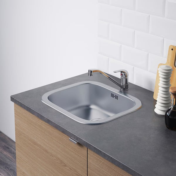 KNOXHULT Kitchen, wood effect grey, 182x183x220 cm