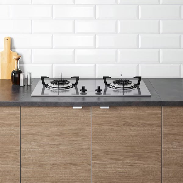 KNOXHULT Kitchen, wood effect grey, 182x183x220 cm
